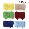 SAFIGLE 6pcs Hair Bands Bowknot Headwraps for Soft Spandex Gentle