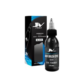 JV PRO Semi-Permanent Black and Dark Brown Hair Dye for Precise and Artistic Hair Coloring - Versatile and Fade-Resistant Formula Hair Products for Customized and Vibrant Hairstyles (Black, 60ML)