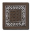 Kaiser Collection Double Sided Paisley Bandanas (1 Dozen), Brown, 22x22