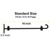 Koutemie Wall Garden Flag Stand Holder Pole with Stoppers for