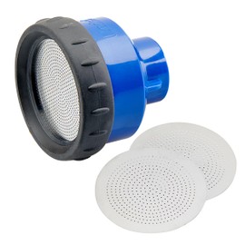 Underhill Commercial Gentle Spray Shower Nozzle, Garden Water Hose Sprayer for Watering Plants and Flowers, 3/4", Includes 3 Stainless Steel Pattern Plates (450, 750 and 1000 Holes)