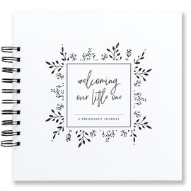 Pregnancy Journal: Welcoming Our Little One, A simple black and white keepsake journal to document important pregnancy milestones + add photos