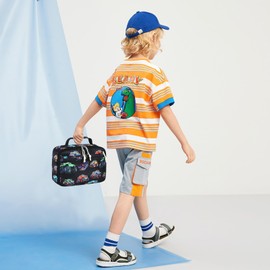 CAMTOP Kids Lunch Box Boys Girls Insulated Lunch Cooler Bag Reusable Lunch Tote Kit for School Travel(Off-Road Vehicle)