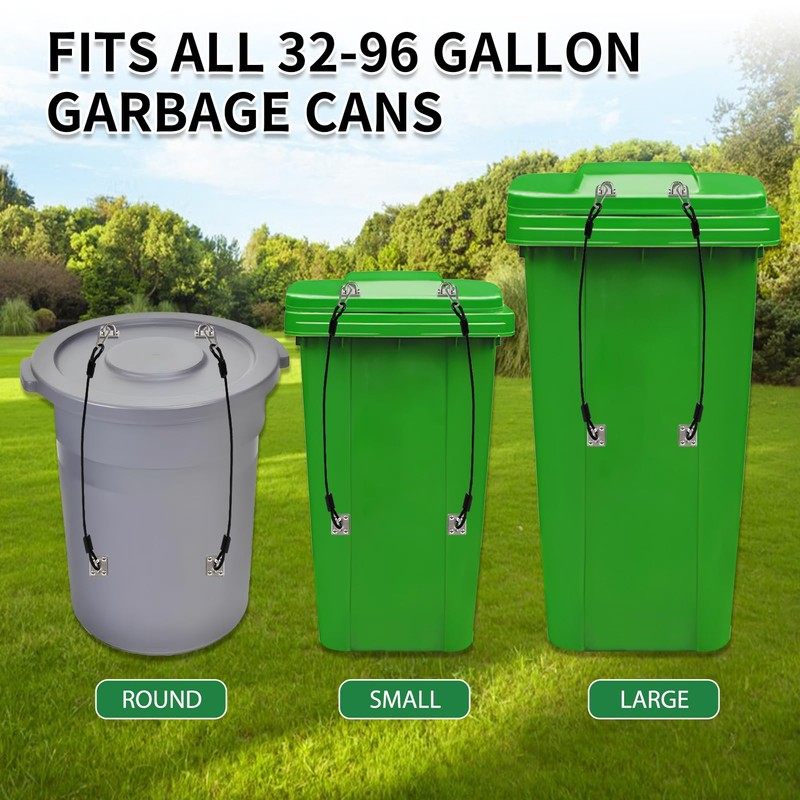 forebuy Animal Proof Trash Can Locks
