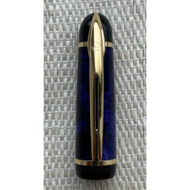 Waterman Mint NOS Waterman Phileas Fountain Pen Cap, for parts, Marbled Blue