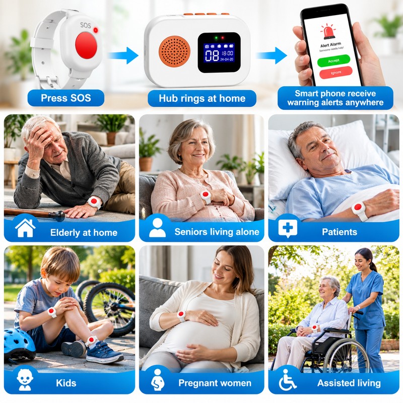 WiFi Caregiver Pager System for Home Care – Wireless Call