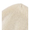 Lallier 100% Pure Cashmere Ribbed Cuffed Hat Warm Soft with