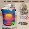 Hawaiian Sunset Foldable Laundry Hamper - Waterproof Fabric Storage Basket