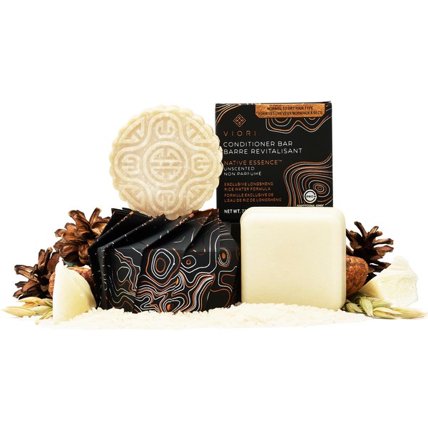 Viori Native Essence Shampoo and Conditioner Bar Set Made with