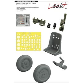 Eduard EDU644134 1/48 Look Plus Mitsubishi A6M2 Zero Type Ship Fighter Instrument Board Parts Set (For Eduard) Plastic Model Parts