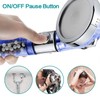 MIAOHUI Blue Zenbody Shower Head with Filter Beads, 3 Modes