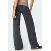NZNDSHD Fold Over Yoga Pants for Women Low Rise Straight