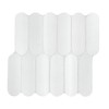 MSI Bianco Glossy Ellipse Glossy Glass Mosaic Wall Tile for