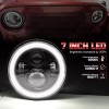 CHUSYYRAY Black Pair FOR Datsun 280ZX/240Z/260Z/280Z 7inch Round LED Headlights