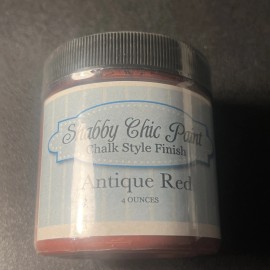 Shabby Chic Chalk Style Finish Furniture Paint 4x4oz 16 Ounces Total Antique Red