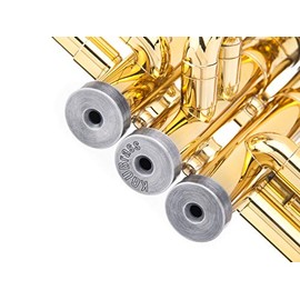 Trumpet Trim Kit for improving the sound. for all Yamaha & Stomvi Trumpet. Custom made KGUBrass (LIGHT, Brushed Silver Plated)