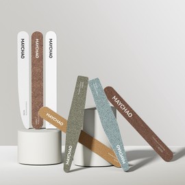 MAYCHAO Nail File Nail Buffer, 7 pcs Nail Files and Buffers for Natural Nails, Emery Boards for Nails, Nail Buffer and Shine Kit Nail Filer, Nail Buffer Block 100/180 Grit Nail Files Fingernail Files