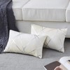 GIGIZAZA Cushion Covers 30 x 50 cm Cream Square Small