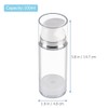 FRCOLOR 2pcs Empty Airless Pump Bottle Refillable Plastic Vacuum Pump