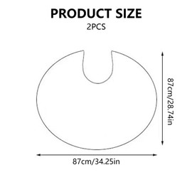 QIYUDA 2PCS Hair Color Cape for Women, Waterproof Makeup Dye Cape 34.2”L*28.7”W