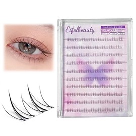 False eyelashes, natural lower eyelashes, partial false eyelashes, transparent stems, handmade with 5 pieces in one set, popular lower eyelashes