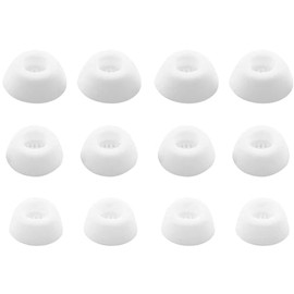 Replacement Ear Tips Compatible with Sound core by ANK er Liberty 4 NC, Silicone Ear Buds Ear Cap Ear Plug Eartips Replacement for Liberty4NC 3 Size 6 Pairs,White 6PW126