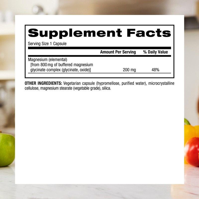Webber Naturals Magnesium Glycinate Complex 200 mg, 120 Vegetarian Capsules,