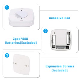 innofox Stick-on Motion Sensor Lights, Warm White LED Night Light, Stick-Anywhere Stair Lights, Closet Light, Battery Operated Wall Light for Kitchen, Hallway, Bedroom, Bathroom, Stairs, 6-Pack