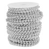 25m/82ft Beads Chain Roll Electroplating Faux Pearl Wire Garland String