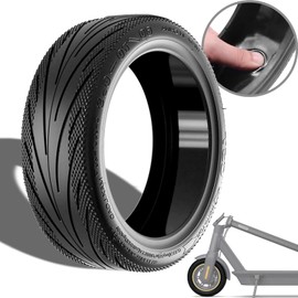 Felixstory 10 Inch Tire, 10x2.5 60/70-6.5 Vacuum Outer Tire for Segway Ninebot Max G30P G30LP Electric Scooter, Rubber Tubeless Tyre, Built-in Self-repair Glue, Durable Kick Scooter Original Tire