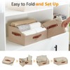 Bagnizer Closet Organizers and Storage, Linen Trapezoid Storage Bins with