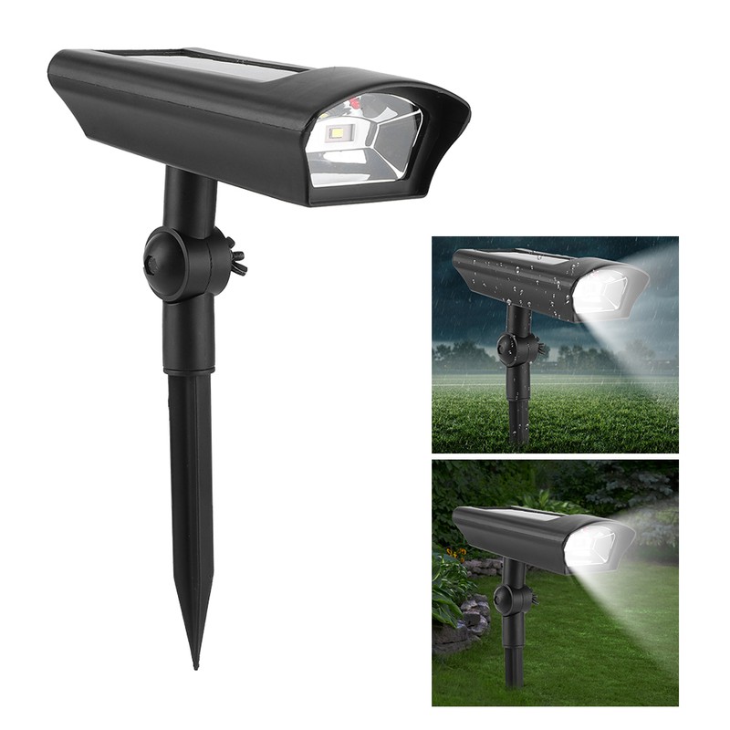 LED Solar Ground Insert Spotlights Waterproof Wall Lights Outdoor Landscaping