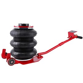 GarveeTech Air Jack, 3 Ton/6600 lbs Triple Bag Air Jack, Portable Air Bag Jack Lift up to 17.7 inch/450 mm, Pneumatic Jack with Non-Foldable Long Handle, Airbag Jack for Cars Home Garage Repair, Red