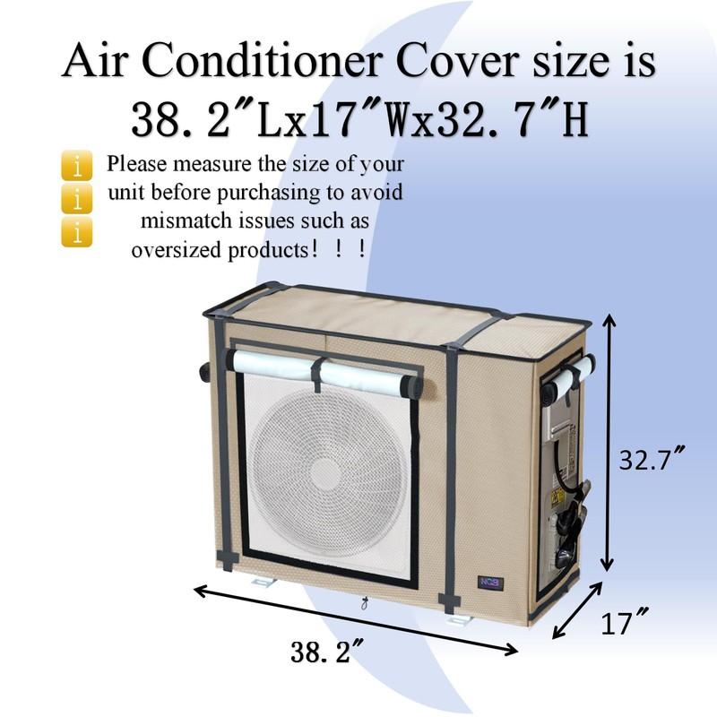 NGB Mini Split Cover for Air Conditioner Outdoor Unit,38.2 "L