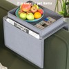 2 Pack Couch Arm Caddy, Armchair caddy with Tray, Sofa