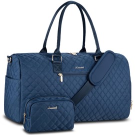 LOVEVOOK Travel Duffle Bag, Weekender Bag for Women with Toiletry Bag, Carry on Overnight Bag with Shoe Compartment, Gym Duffel Bag with Wet Pocket, Mommy Hospital Bags for Labor and Delivery