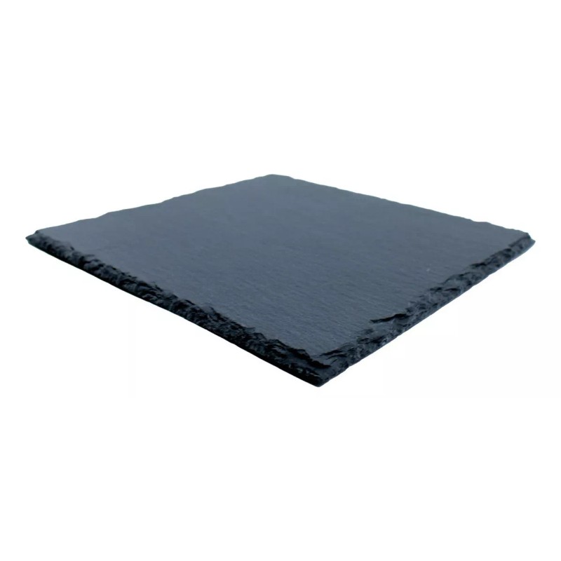 Vencort 6 Platos Para Comida Pizarra Cuadrada Piedra 20x20 Cm