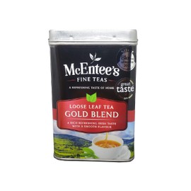 McEntee's Irish Loose Leaf Gold Blend Tea - 500g Tin - Expertly Blended in Ireland to give That Perfect Cup of Tea. A Traditional Blend of Assam and Kenyan Tea Delivering That Taste of Home.