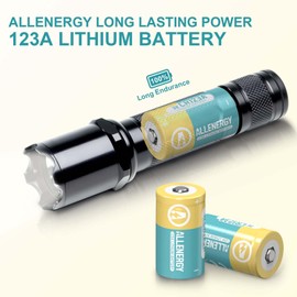 ALLENERGY CR123A 3V Lithium Battery CR17345 3 Volt 123A Batteries 6 Pack High Capacity, 10 Years Shelf Life