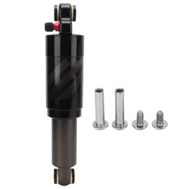 190mm Bicycle Rear Shock Absorber Mountain Bike Air Rear Shock Thick Aluminum Alloy Tube Air Pressure Adjustable Bike Rear Shock for Mountain Bikes, Scooters, Soft Tail Bikes with Rear Shock