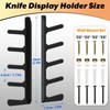 Easecos Pocket Knife Wall Mount Stand, 5 Layer Acrylic EDC