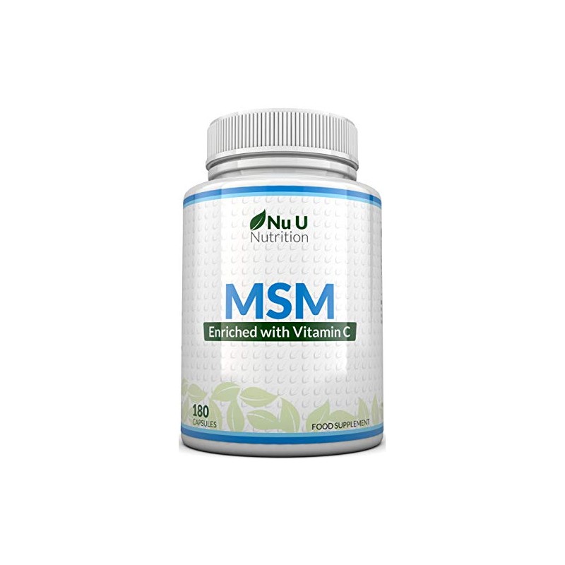 MSM Capsules - 180 Methylsulfonylmethane Capsules (3 Month Supply) -