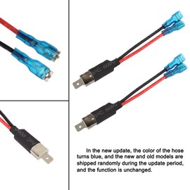 TOMALL H1 LED Headlight Replacement Plug Single Diode Converter Wiring Connectors Cable
