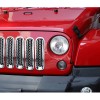 Savadi-Car 7pcs Front Grille Insert Mesh Cover Trim Kit Chrome