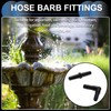 INFINAUTO Plastic Hose Barb Fittings, 3/16" Stright Barb Connector L