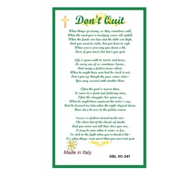 St Saint Jude Patron of Desperate Causes Dont Quit Laminated Prayer Card Blessed by Pope Francis