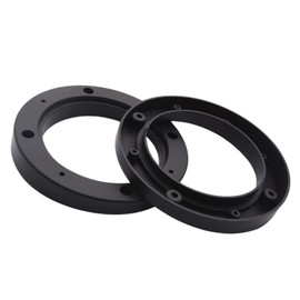 4" Dia Universal Black Plastic Speaker Spacer Adaptor Ring Mounting Bracket Fit ABS Car Stereo Speaker Spacers (2 Pcs)