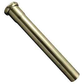 Westbrass D423-03 1-1/2" x 12" Slip Joint Extension Tube, PVD Polished Brass