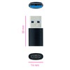 Nanocable 10.02.0012 - USB-A 3.1 to USB-C Adapter, USB-A/Male -