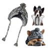 Pet Pompom Knitted Hat, FainFun Knitted Warm Windproof Dog Hat,